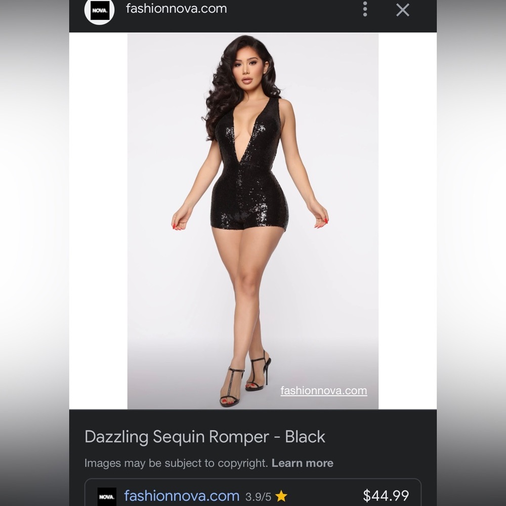 Never worn fit a medium to large. Fashion nova sleeveless body suit, romper,